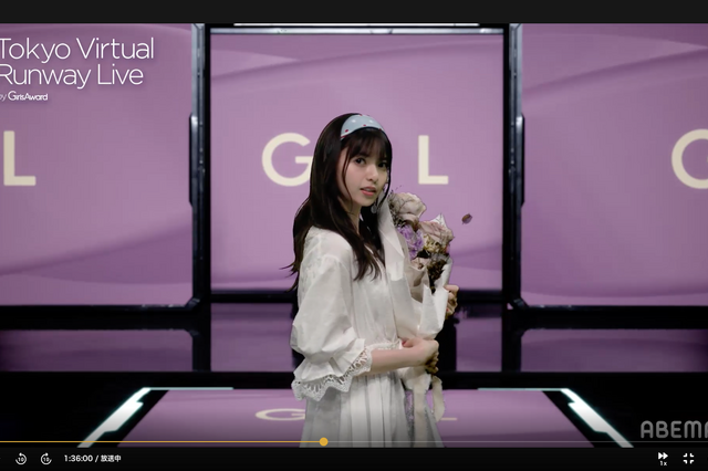 乃木坂46齋藤飛鳥・堀未央奈・松村沙友理らがフルバーチャルのランウェイに登場 画像