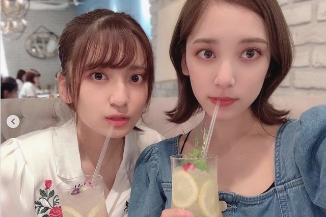 都丸紗也華＆都丸亜華梨の“姉妹”2ショットに「カワイイ!!」「美人」の声 画像