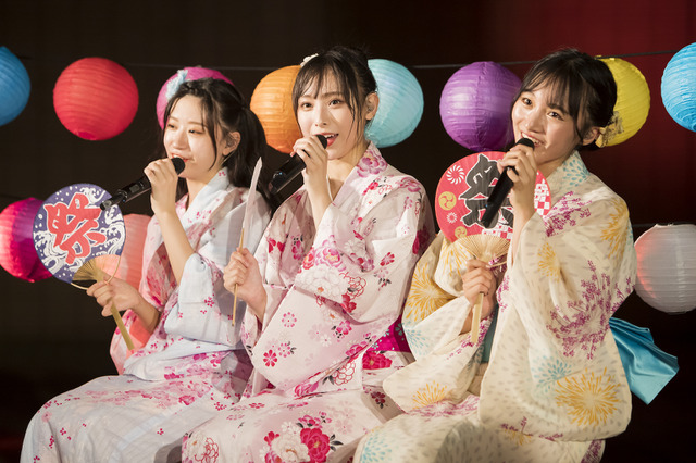 NMB48のユニット・LAPIS ARCH、夏祭り感たっぷりのオンラインライブ開催!浴衣姿も披露 画像