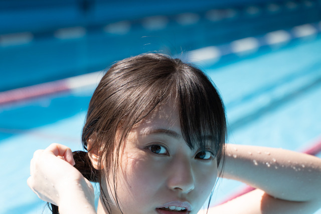 研究生随一の美貌を持つNGT48・川越紗彩が待望の初水着 画像