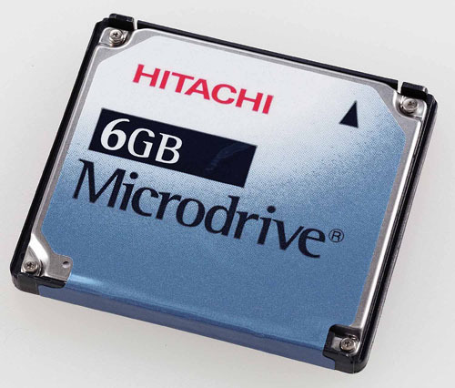 アイ・オー、CF TYPE II準拠の6Gバイトマイクロドライブ 画像