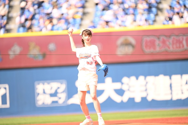 ≠ME・菅波美玲、初始球式で緊張しまくり!「投げ方を忘れボークしてしまいました(笑)」 画像