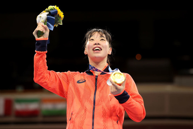 ボクシング女子金メダルの入江選手、大学卒業で引退「パリで負けたらかっこ悪い」 画像