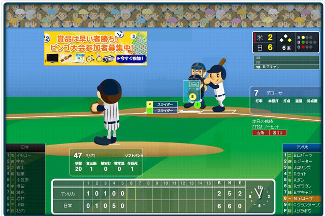 【WBC】4回に日本が一気に逆転、5回終了時で6-2とリード! 画像