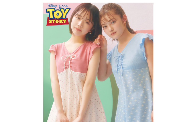 井上咲楽＆なえなの、「トイ・ストーリー」コラボのランジェリー＆パジャマで可愛さ全開！ 画像