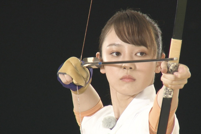 新井恵理那率いる「セント・フォース弓道部」が現役女子大学No.1射手と対決！『炎の体育会TVSP』 画像