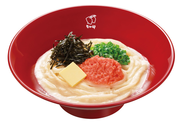 なか卯、博多明太子を使った「明太子クリームうどん」新発売！ 画像