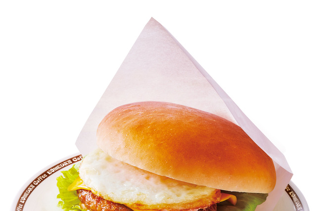 コメダ珈琲店から満月をイメージした新バーガー 画像