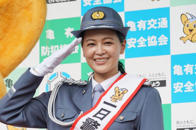 黒谷友香、寅さんゆかりの地で「一日署長」に就任「すごく嬉しかったです」 画像