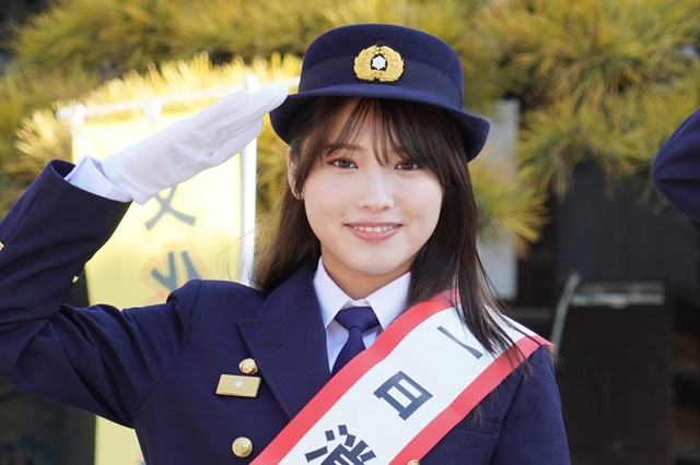 古田愛理が一日消防署長に就任、演習を指揮し「身が引き締まりました」 画像