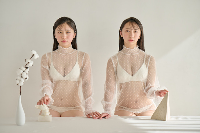 地方拠点のアイドル・谷乃愛と大白桃子がグラビアで初水着コラボ! 画像