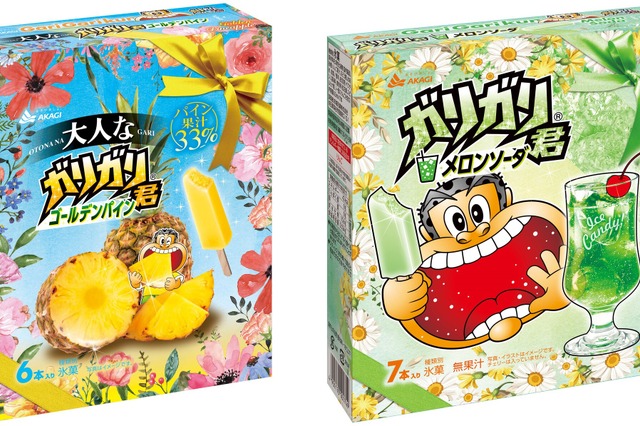 「大人なガリガリ君ゴールデンパイン」「ガリガリ君メロンソーダ」が“花束”パッケージで新発売 画像