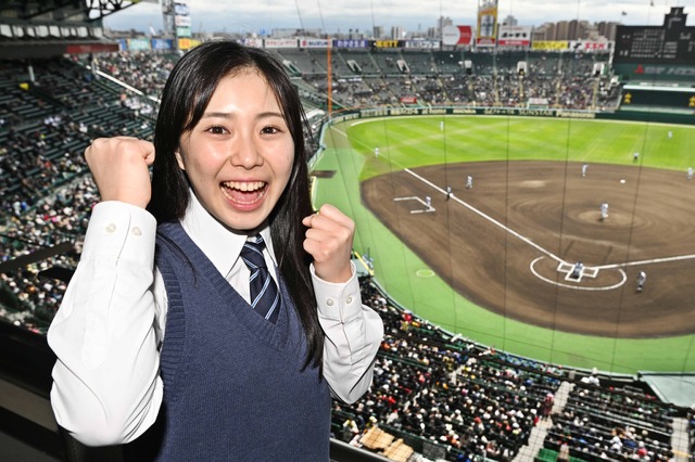 センバツ応援イメージキャラクター・久慈愛が開幕戦を観戦「うるっときました」 画像