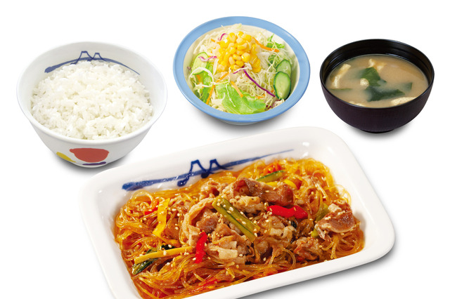 松屋、牛めし×チャプチェ「牛肉チャプチェ定食」「チャプチェコンボ牛めし」を新発売 画像