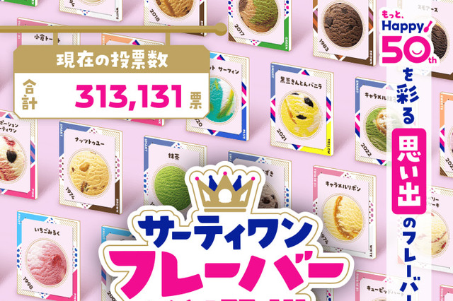 「サーティワン フレーバー総選挙」開催!投票するとBOXやギフト券が当たる 画像