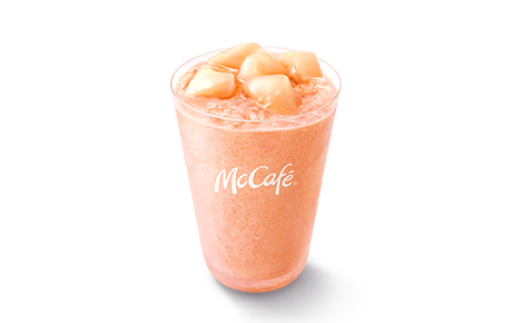 マックカフェが3種の桃ドリンク＆スイーツを期間限定発売 画像
