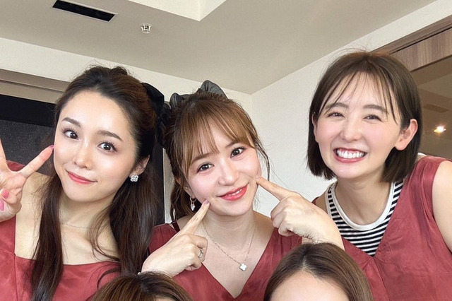 くみっきー、板野友美・おのののか・河西智美・石田安奈とおそろいワンピでママ友会 画像