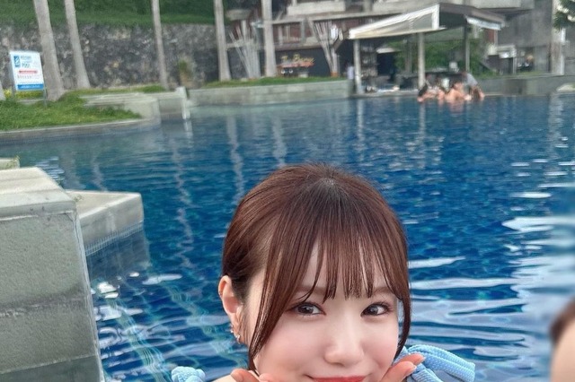 NMB48・水田詩織、タイ・サムイ島で水着谷間ショット 画像