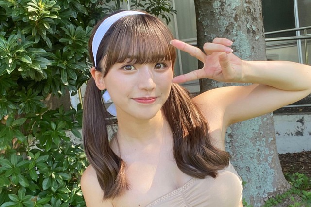 蓼沼優衣、ヌーディカラーのセクシーな水着姿にファン注目「何も着てないかと…」 画像