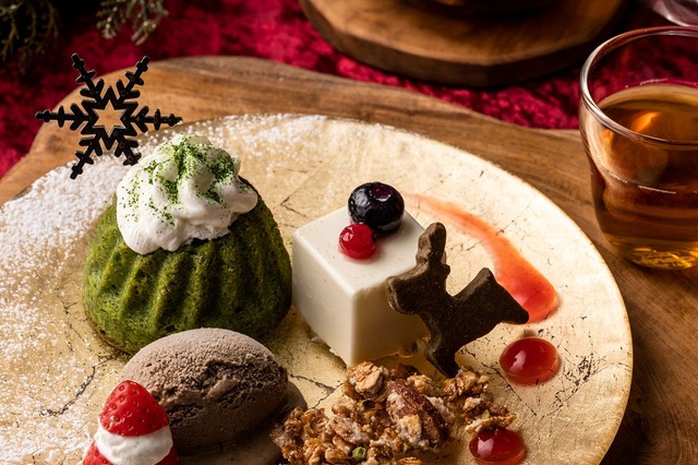 祇園辻利&茶寮都路里、クリスマス限定の宇治茶スイーツを販売 画像