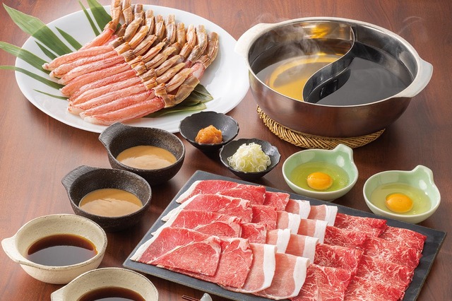 しゃぶ葉、年末年始に「生ずわい蟹」「黒毛和牛」食べ放題を実施 画像