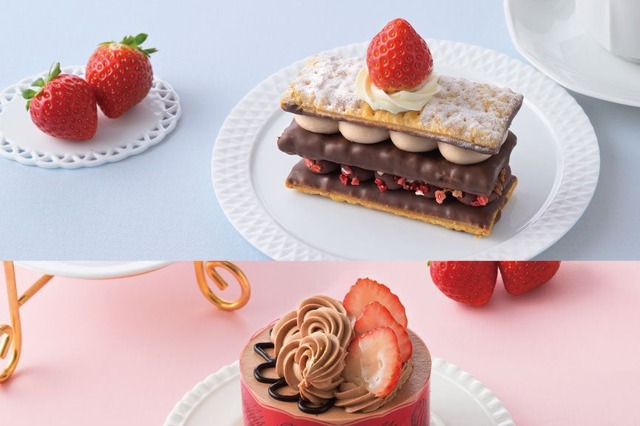 銀座コージーコーナー、苺&チョコのスイーツ2品を新発売 画像
