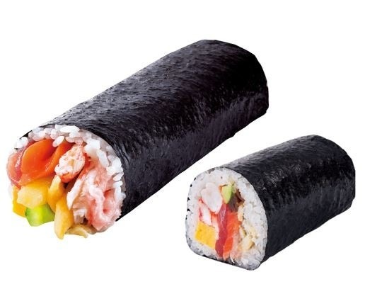 元気寿司、節分限定「恵方巻」発売中！お一人様向けハーフサイズも 画像