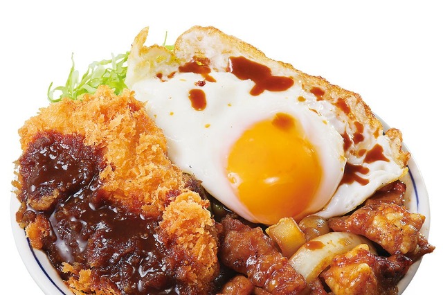 ご飯がすすむ一品！かつや「ホル玉とロースカツの合い盛り」新発売 画像