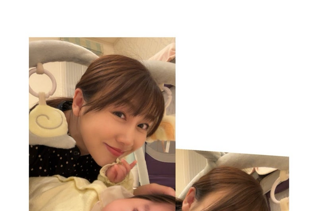 安めぐみ、生後2ヵ月の娘公開 順調な成長に喜び 画像
