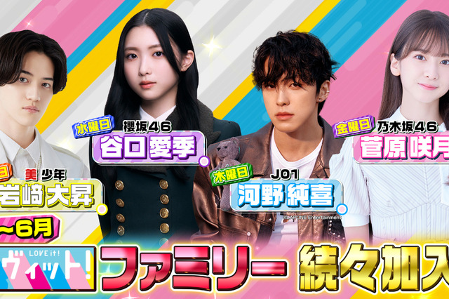 「ラヴィット！ファミリー」に乃木坂46・菅原咲月、櫻坂46・谷口愛季ら 画像