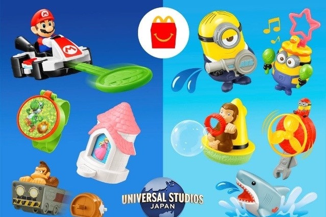 マクドナルド×ユニバーサル・スタジオ・ジャパン「ハッピーセット」販売決定！USJの人気キャラ勢揃い 画像