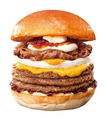 ロッテリア、9月「肉の日」限定でキングサイズバーガー販売 画像
