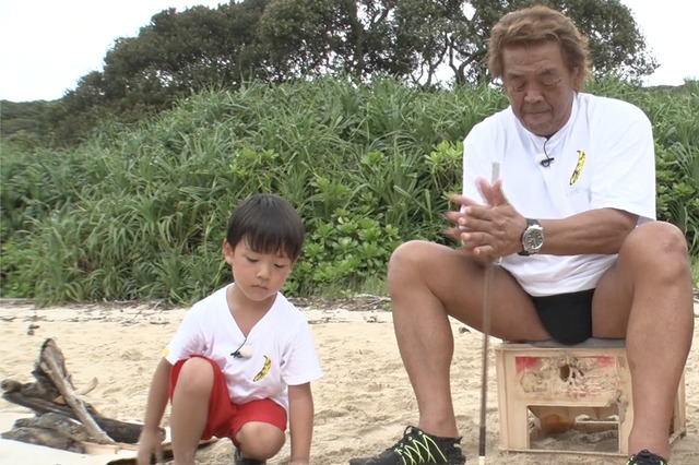 人気企画「脱出島」に番組史上最年長・長州力が参戦！5歳の孫とチャレンジ 画像