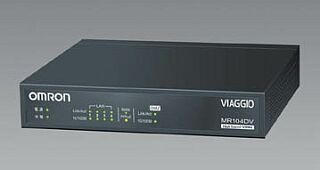オムロン、スループット92M・VPN対応の高性能ルータ「MR104DV」を発表 画像