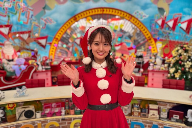 井上清華アナがサンタコスプレで登場！ カラオケで12月に歌われる曲TOP100 画像