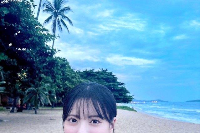 純白ビキニからスケスケ服まで！ NMB48・隅野和奏、サムイ島でグラビア撮 画像