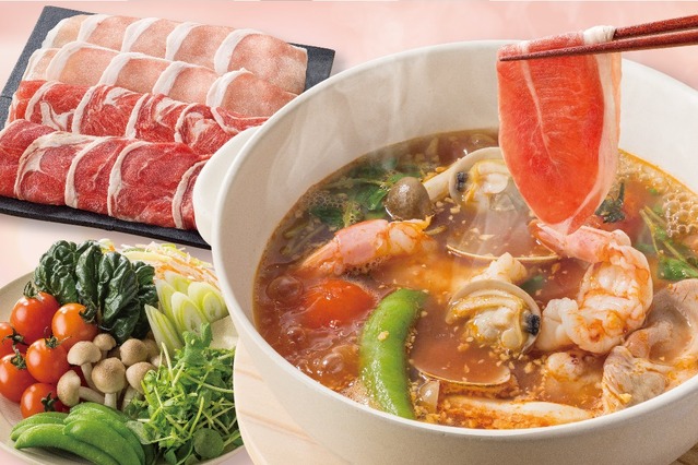 しゃぶ葉、ラムしゃぶ・天然赤エビが食べ放題の「春のラムしゃぶフェア」が13日より開催 画像