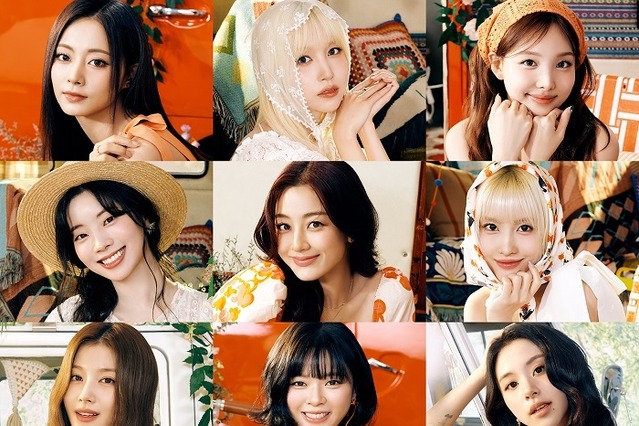TWICE、春らしい爽やかな姿で飾る! 5thベストアルバム『#TWICE5』のビジュアル解禁 画像