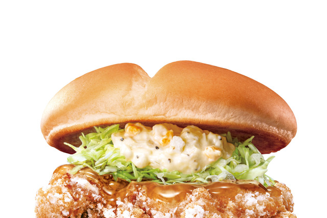 ロッテリア、明日よりチキンがサクサクジューシーな『竜田バーガー』発売開始! 画像