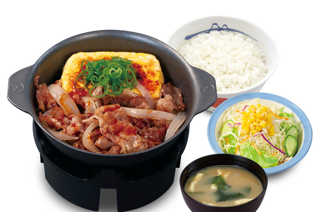 松屋、27日より旨辛豆腐や焦がしにんにく香る夏メニュー「牛バラ焼定食」登場 画像