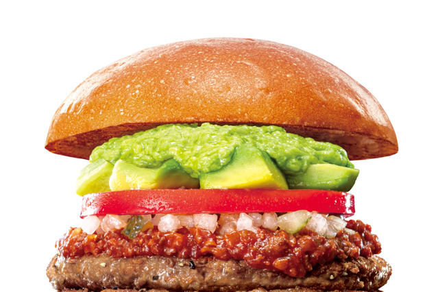 ロッテリア、23日より「肉の日」開催！3枚パティのアボカド×ホットチリミートバーガー登場 画像