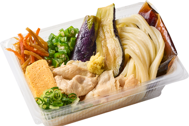 丸亀製麺、テイクアウト限定で「揚げ茄子と豚しゃぶうどん弁当」を本日新発売! 画像