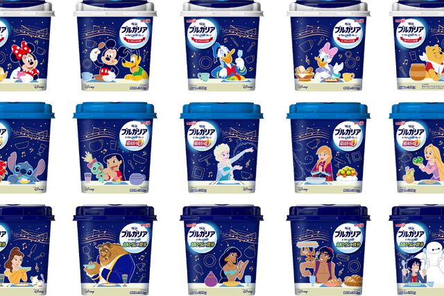 ミッキー、エルサ、スティッチまで!明治ブルガリアヨーグルトがディズニーパッケージで新登場 画像