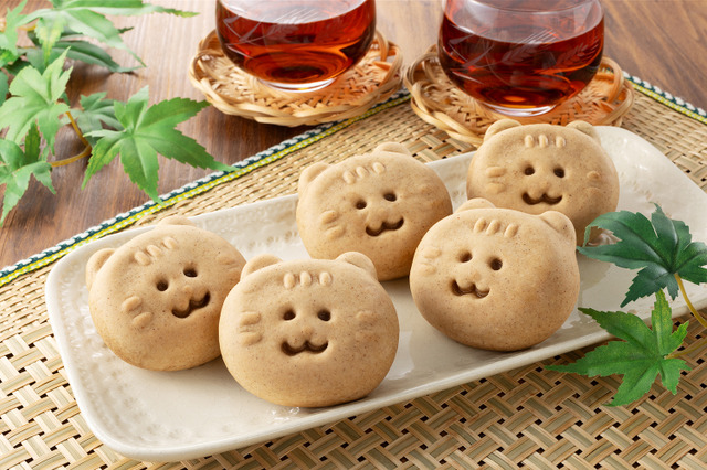 “ねこのむぎちゃん”饅頭が登場!あわしま堂、愛媛特産はだか麦使用の新商品が7月1日より発売 画像