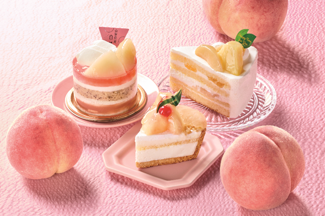 山梨県産白桃使用「ももケーキ」が本日発売！シャトレーゼから白桃スイーツ5種が登場 画像