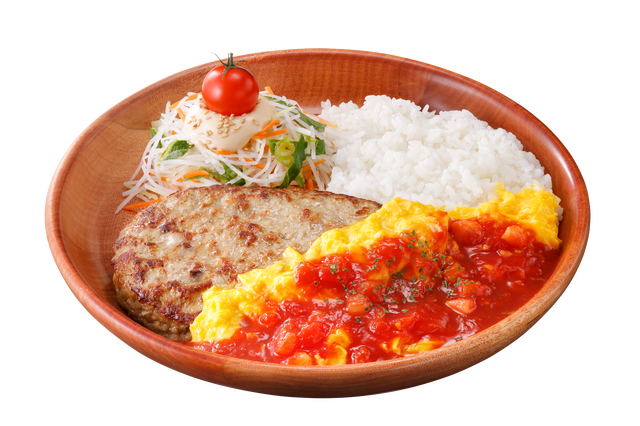角切りトマトがゴロゴロ！びっくりドンキー、16日より「トマト弾けるハンバーグ」フェア開催 画像