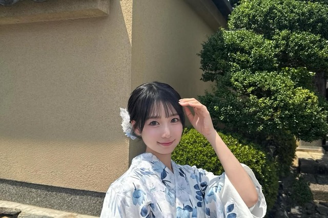 17歳の制コレ美女・百田汐里、今年初の浴衣姿を公開!京都・嵐山を満喫 画像