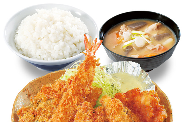 かつや、秋の海鮮「牡蠣・海老・鯖」フライ定食が12日より販売開始！ 画像