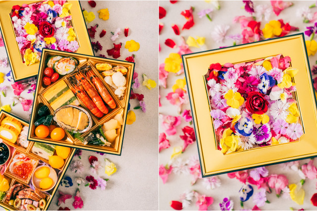 蓋をあけると満開の“食べられる花”！「春迎えの花おせち2026」予約販売開始 画像