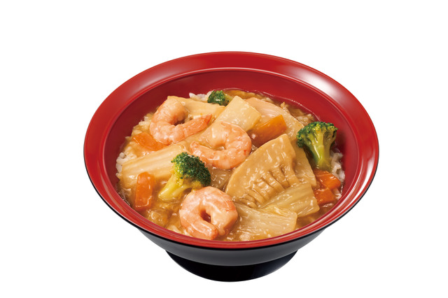 すき家、“ぷりぷりエビ”の中華丼が25日より登場！牛あいがけ丼も同時販売 画像